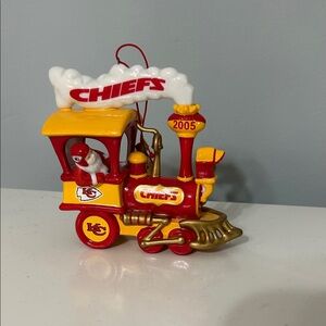 2005 Kansas City Chiefs Danbury Mint Train Christmas Ornament